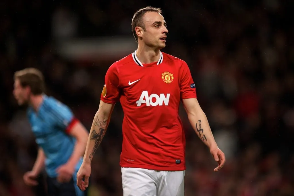 Dimitar Berbatov' title='Spelers die voor Fulham en Manchester United hebben gespeeld te midden van Andreas Pereira-links
