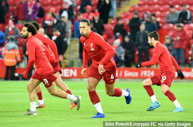 (THE SUN OUT THE SUN ON SUNDAY OUT) Virgil van Dijk fra Liverpool før Premier League-kampen mellom Liverpool FC og Wolverhampton Wanderers på Anfield 29. desember 2019 i...' title='Conor Coady hyller det 'utrolige' Virgil van Dijk, men kritiserer VAR etter Liverpool-drama