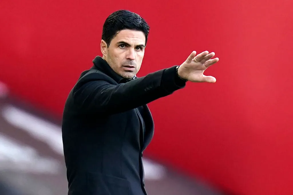 mikel arteta ben hvit gabriel arsenal' title='«Omgggg no way»: Noen Arsenal-fans feirer «massive nyheter» som kommer fra London Colney