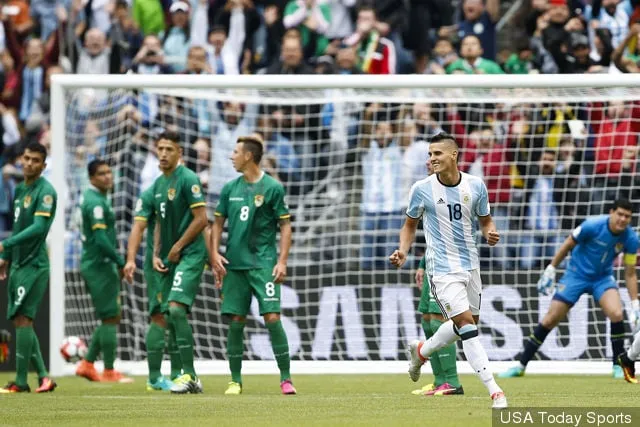 Футбол: Кубак Амерыкі 2016 Centenario-Аргенціна ў Балівіі' title='Эрык Ламела з «Тотэнхэма» апублікаваў фота пасля гола за Аргентыну