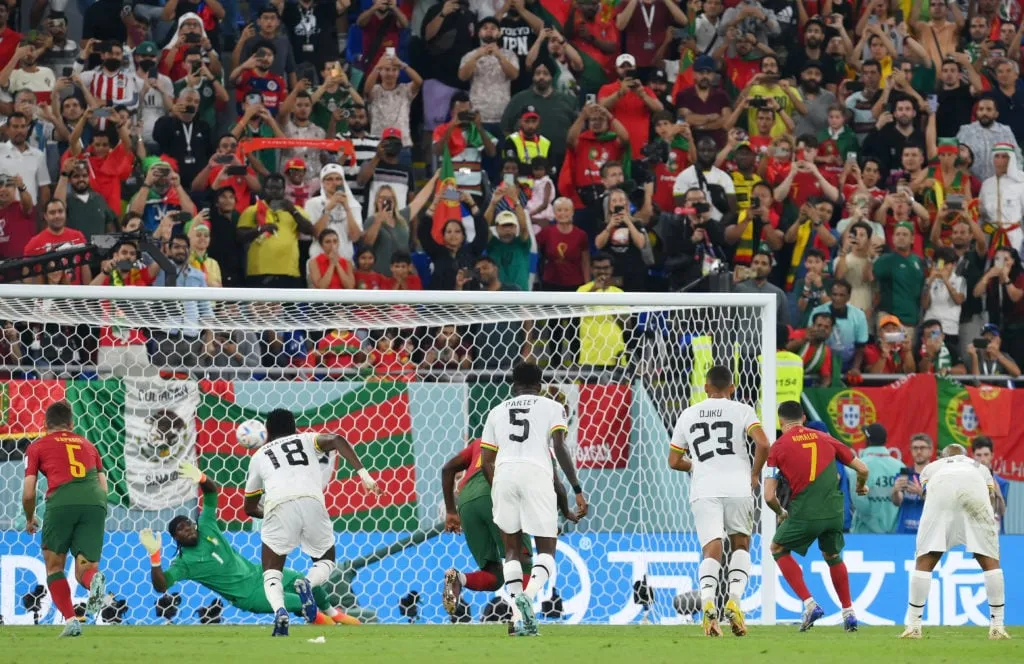 Portugália–Ghána: H csoport – 2022-es katari labdarúgó-világbajnokság' title='Cristiano Ronaldo minden vb-rekordja a 2022-es katari gól után van