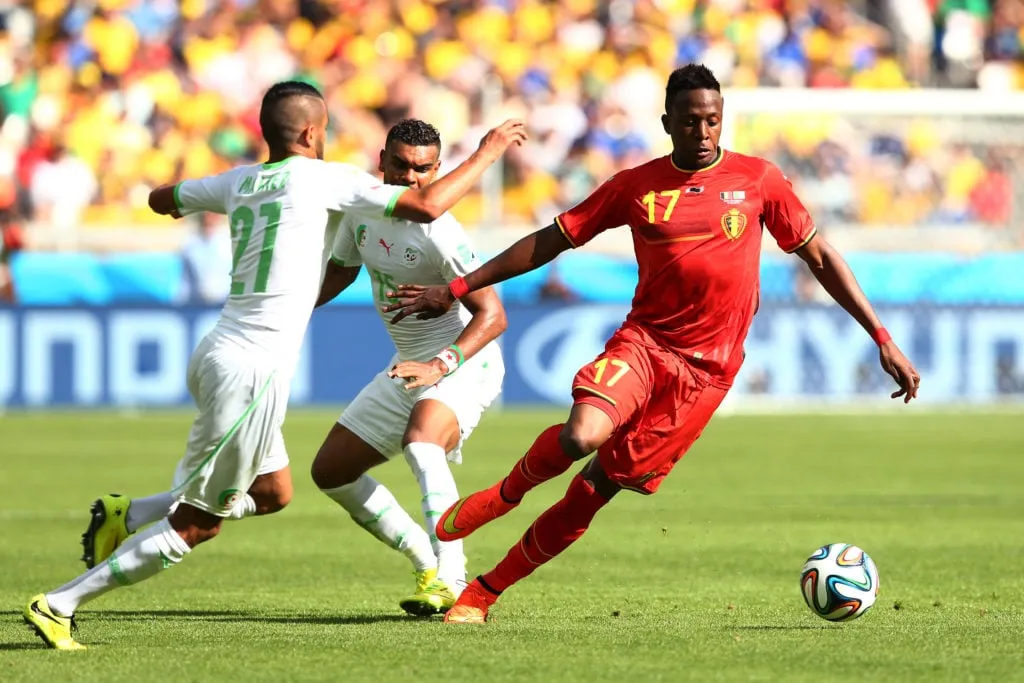 Belgia – Algeria: Lohko H – 2014 jalkapallon MM-kisat Brasilia' title='Raheem Sterling Divock Origi 8 nuorimman pelaajan joukossa vuoden 2014 MM-kisoissa