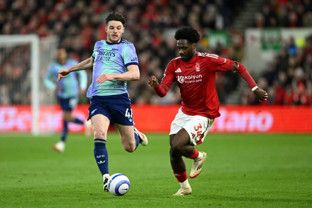 Nottingham Forest FC contre Arsenal FC - Premier League' title='Trois agents libres d'Arsenal devraient être partout cet été, dont un ancien de Man City qui est un grand fan de Mikel Arteta.