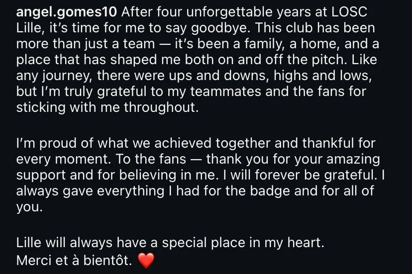 Angel Gomes beschließt, Lille zu verlassen, hier sind drei Premier-League-Klubs, die ihm auf den Fersen sein dürften