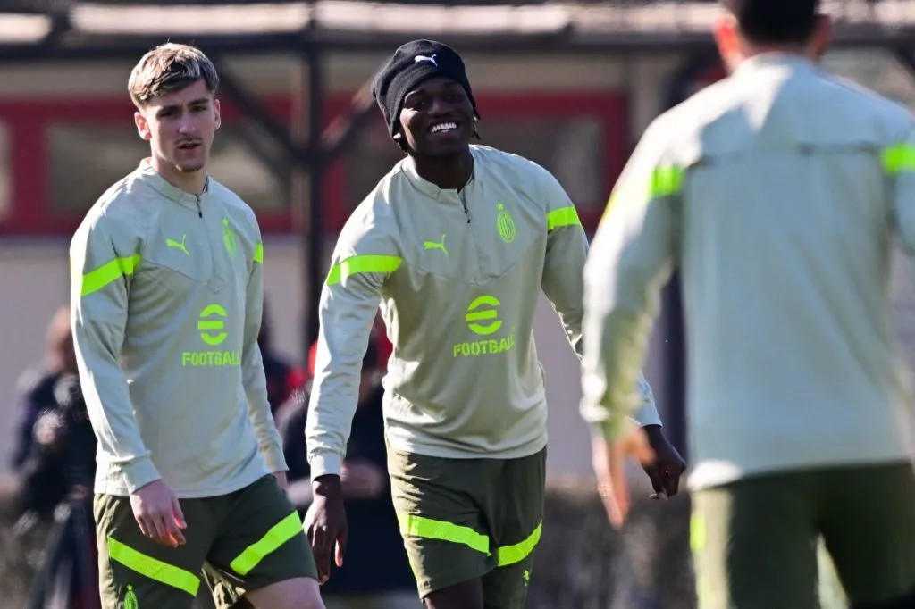 AC Milan Rafael Leao Arsenal overgang' title='Arsenal advarte nå mot å målrette AC Milan-stjernen Rafael Leao i en overføring på 80 millioner pund