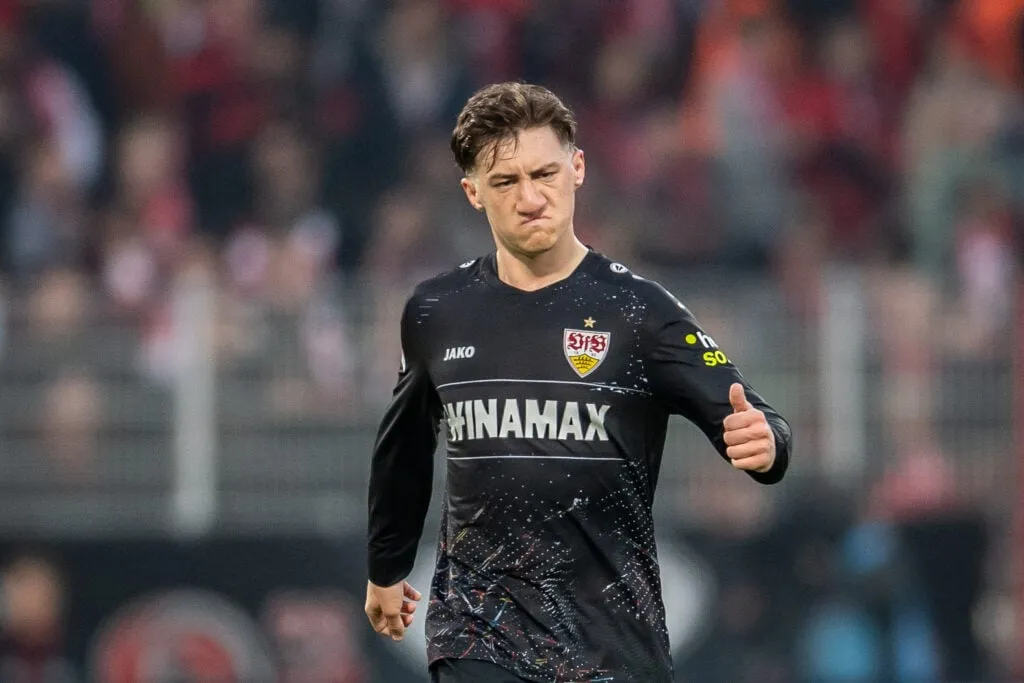 1. FC Union Berlin tegen VfB Stuttgart - Bundesliga' title='Duitse media geven grote update over de banden van Liverpool met Angelo Stiller – het is geen goed nieuws voor Arne Slot