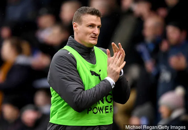 Robert Huth fra Leicester City ser på under Emirates FA Cup fjerde runde-kamp mellem Peterborough United og Leicester City på ABAX Stadium den 27. januar 2018 i Peterborough...' title='Celtic burde gøre sommerindsats for Leicesters Robert Huth