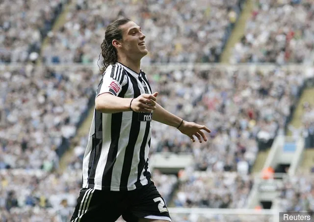 Andy Carroll - Newcastle United juhlii tehtyään joukkueensa ensimmäisen maalin' title='Todennäköisyys pienenee West Ham Unitedin Andy Carrollin palaamiselle Newcastle Unitediin