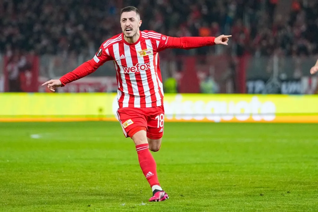 1. FC Union Berlin Josip Juranovic Celtic-transfer' title='Josip Juranovic legt nu de ‘belangrijkste reden’ uit voor het streven naar een exit van Celtic van £10 miljoen