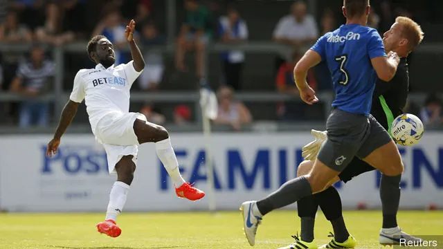 Swansea City' title='L'ala dello Swansea Nathan Dyer firma ufficialmente un nuovo contratto quadriennale