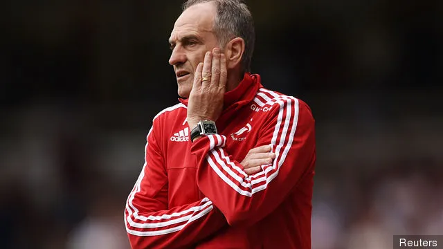 Swansea manager Francesco Guidolin' title='L'ala dello Swansea Nathan Dyer firma ufficialmente un nuovo contratto quadriennale